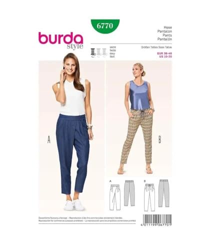 burda-style-schnittmuster-6770-damen-hose-mit-gummizug-gr-36-46 image 4