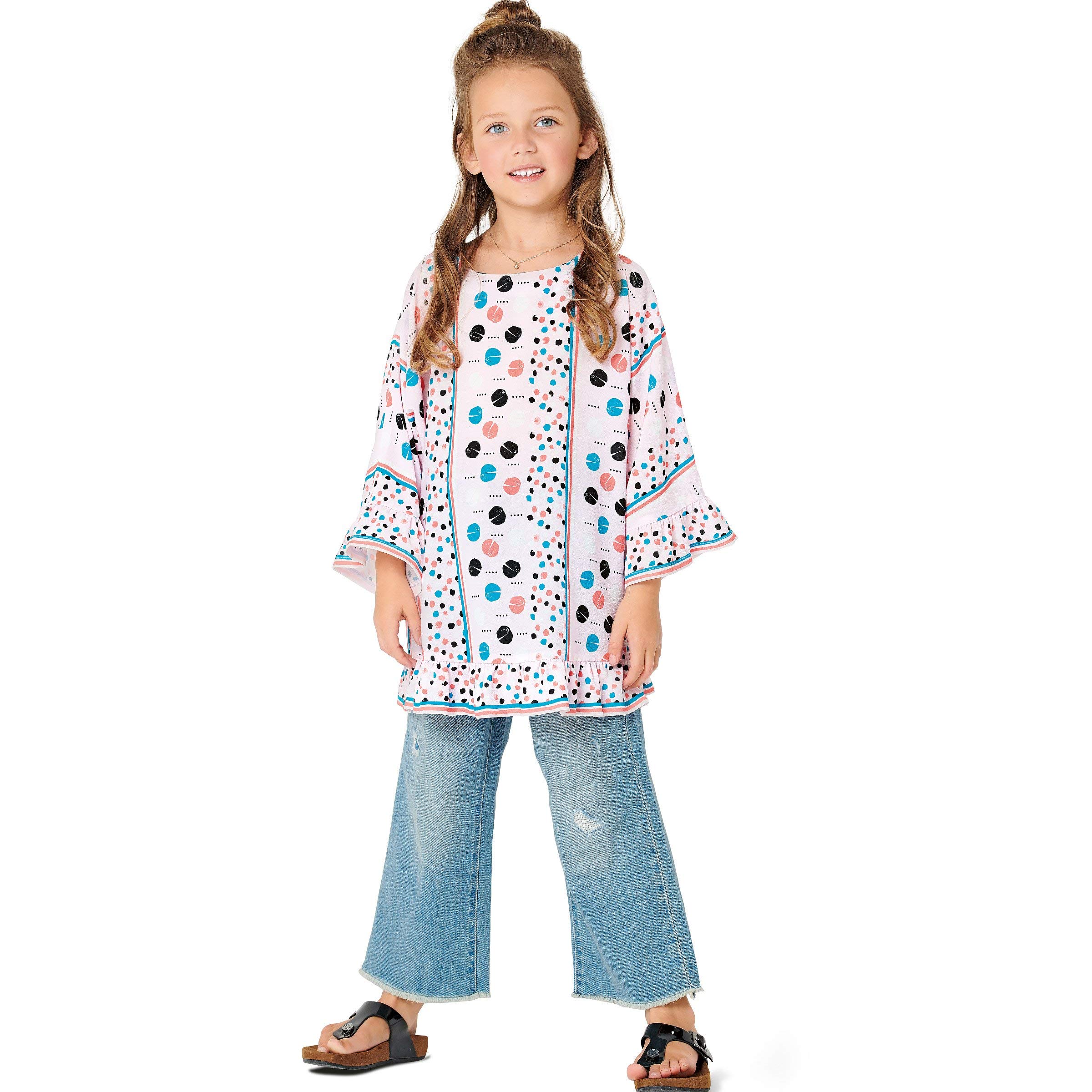 burda-style-b9303-schnittmuster-kinder-sommer-top-t-shirt-gr-116-146 image 2