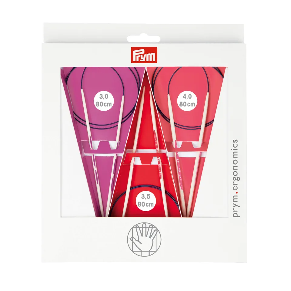 prym-215000-rundstricknadel-set-prym-ergonomics-3-0-4-0-mm-alabasterwei image 1