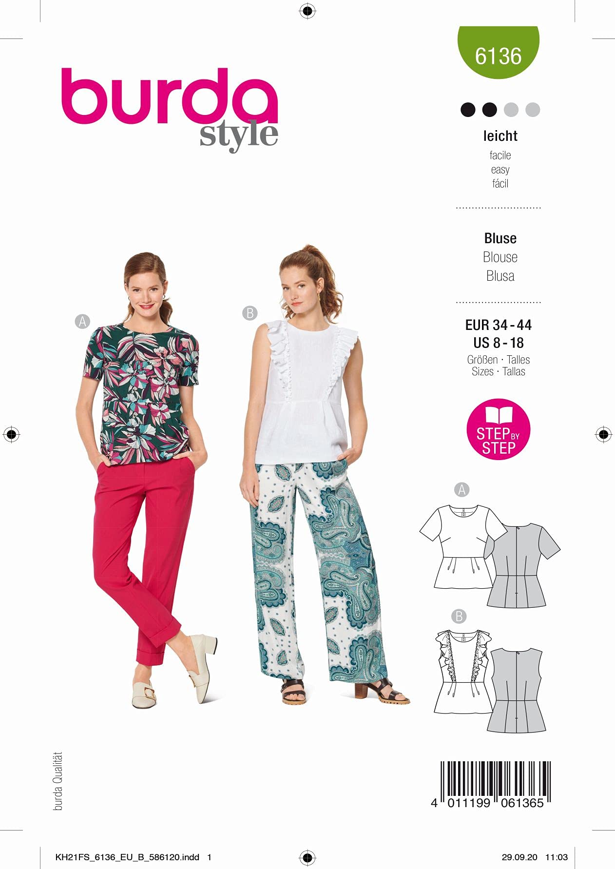 burda-style-6136-schnittmuster-damen-bluse-gr-34-44-level-2-leicht image 7