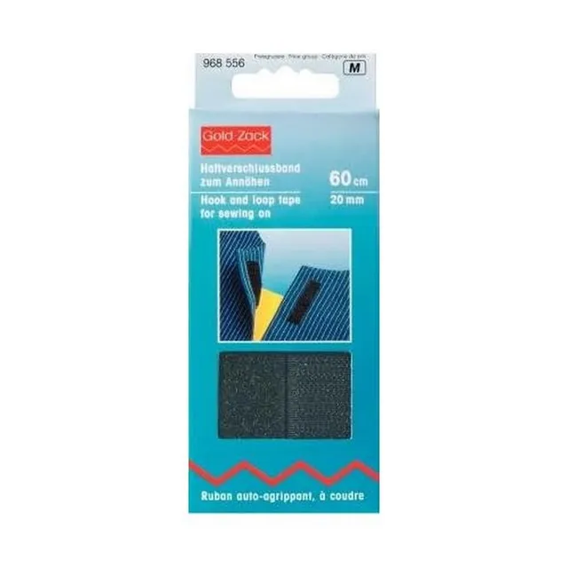 prym-haftverschlussband-schwarz-20-mm-haken-flauschband-zum-ann-hen image 1