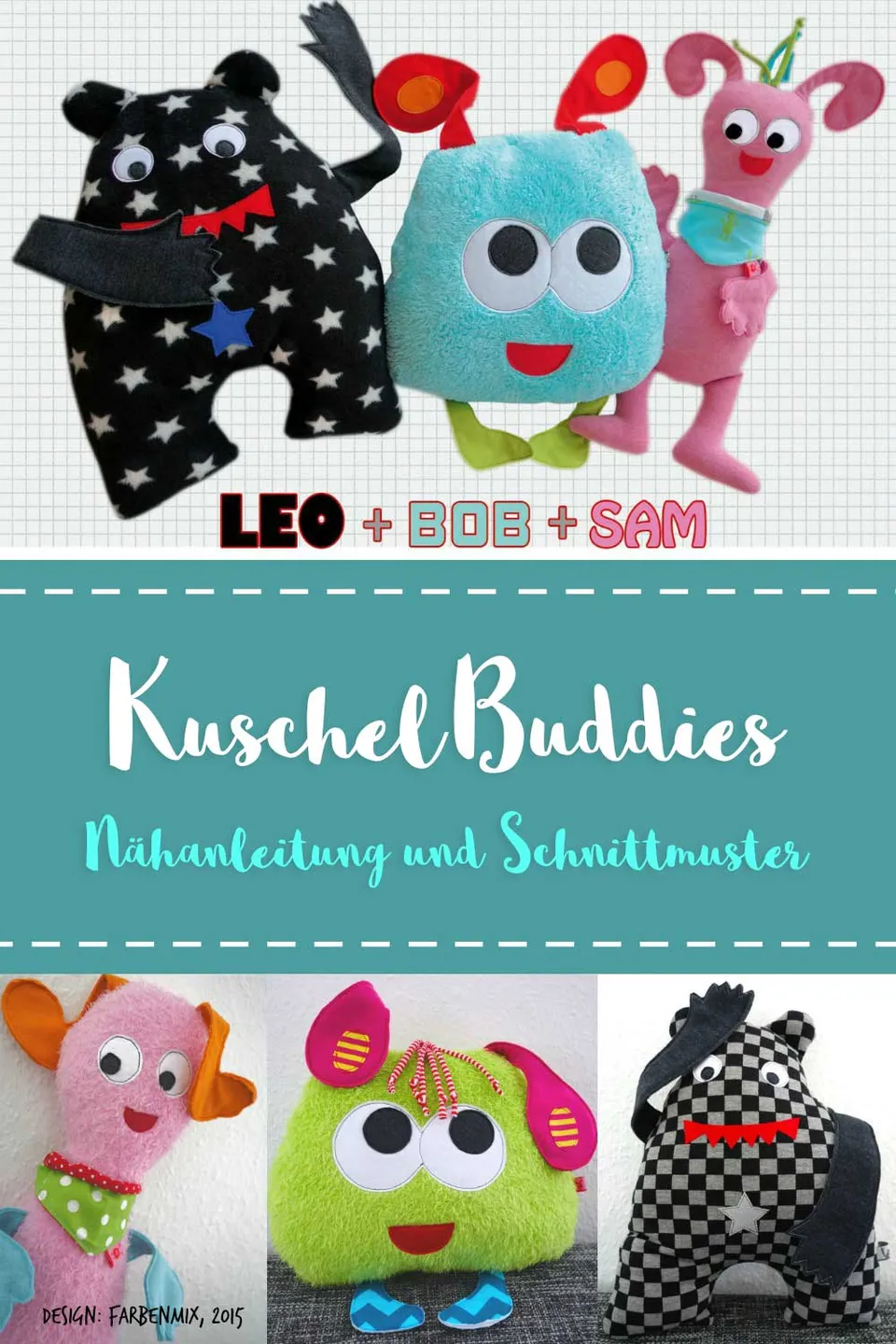 farbenmix-kuschelbuddies-leo-bob-sam-kreativ-ebook image 1