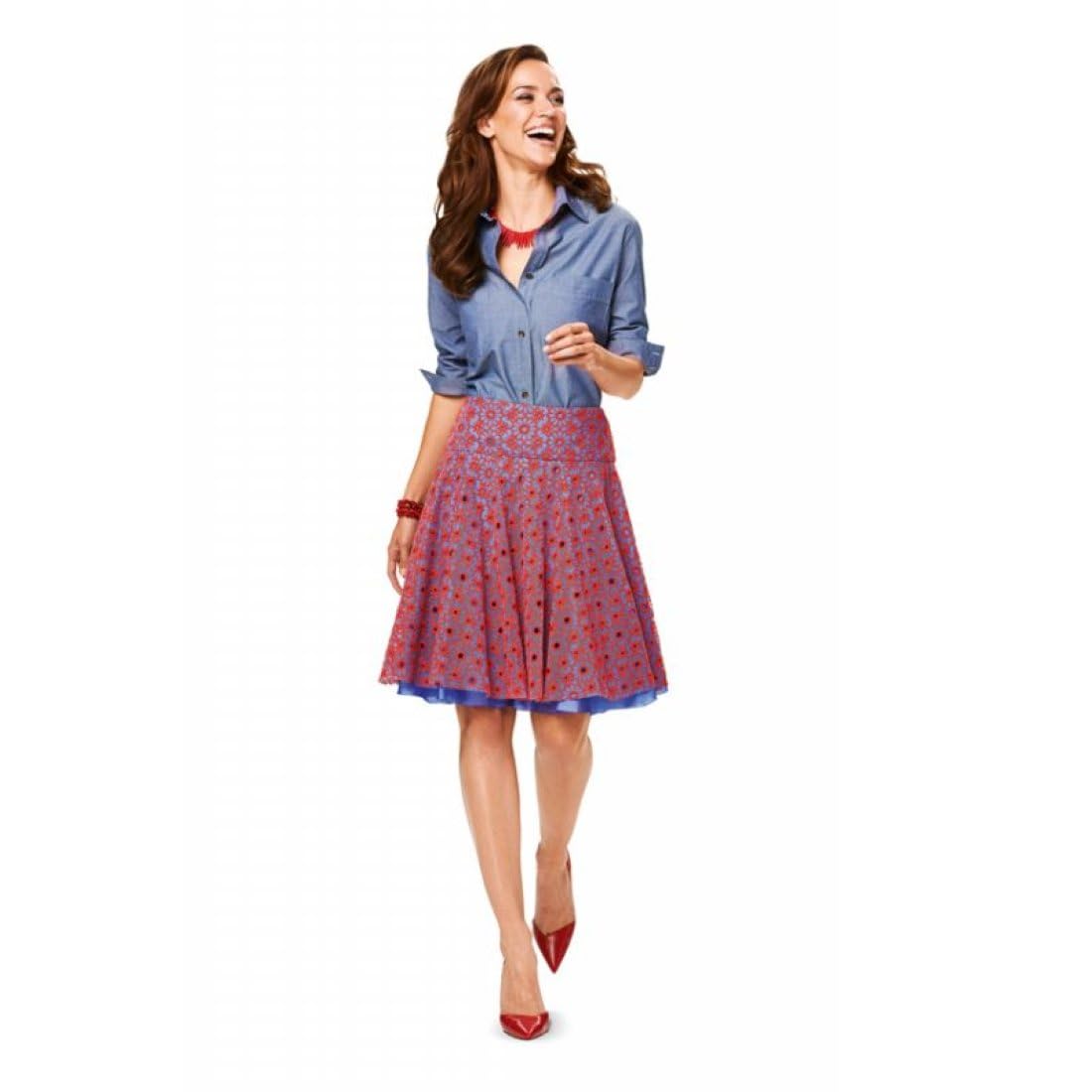 burda-style-6904-damen-rock-mit-h-ftpasse-gr-34-46 image 5