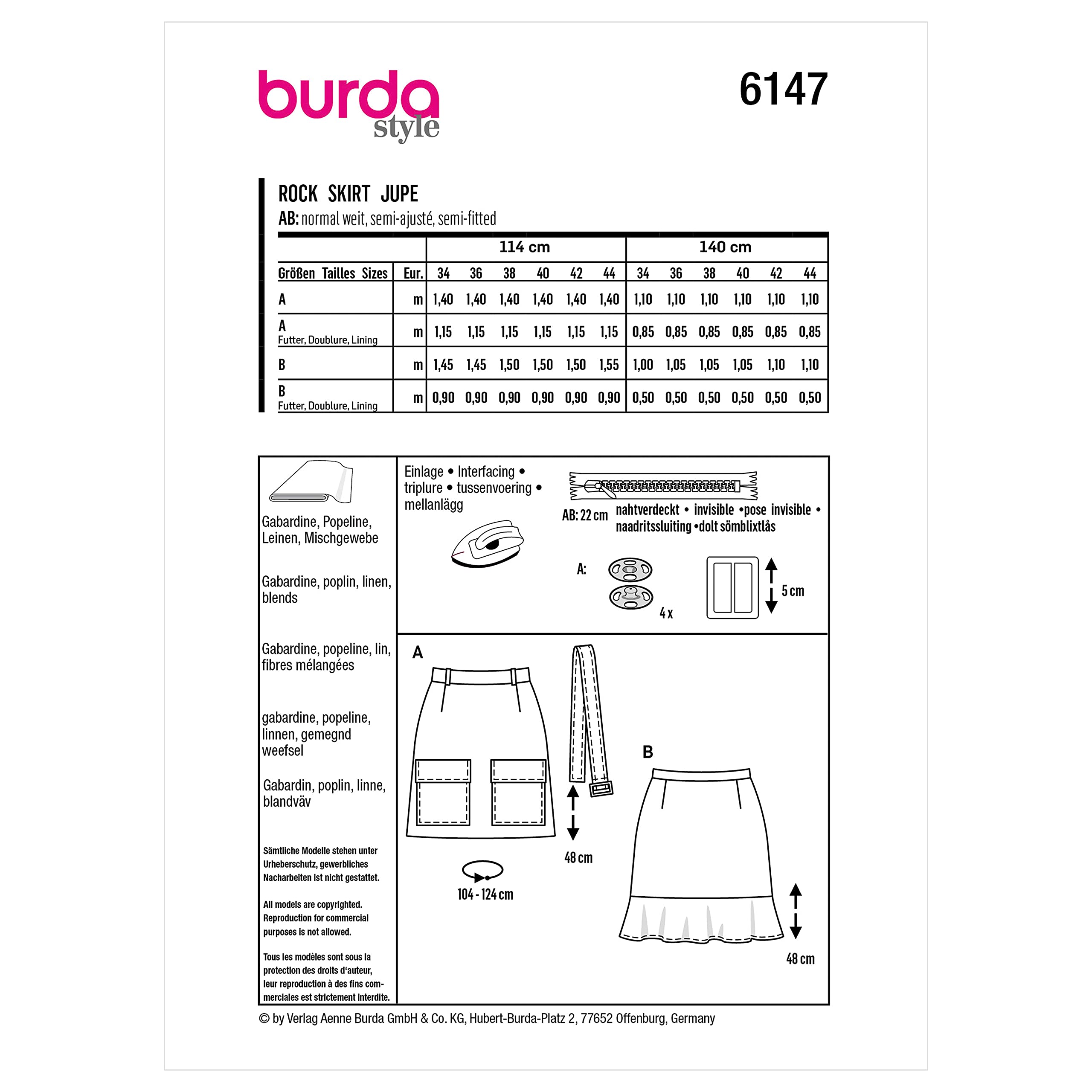 burda-style-schnittmuster-set-r-cke-mit-g-rtel-gr-34-44 image 3