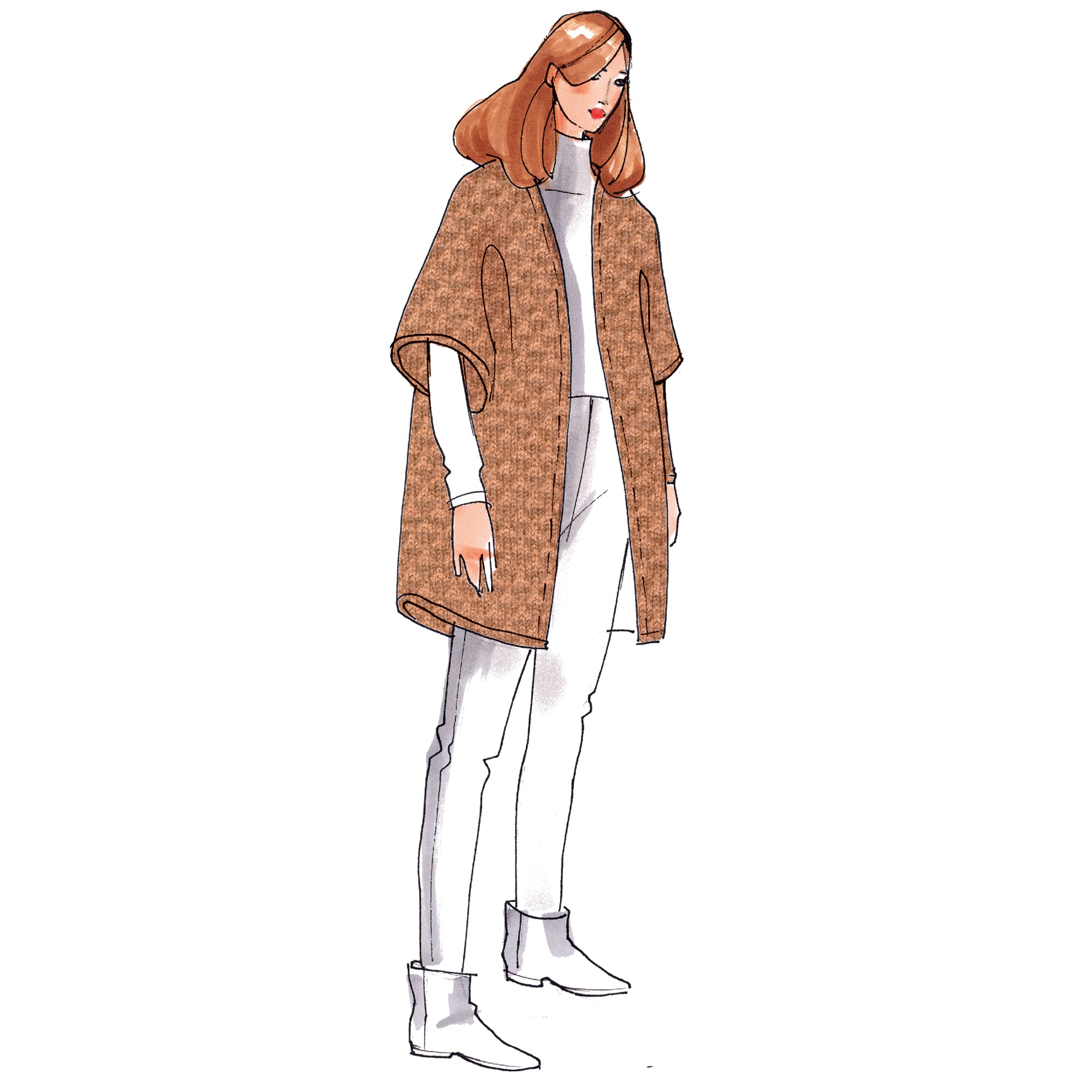 schnittmuster-berlin-cardigan-pauline-damen-oversize-weste-ebook image 1