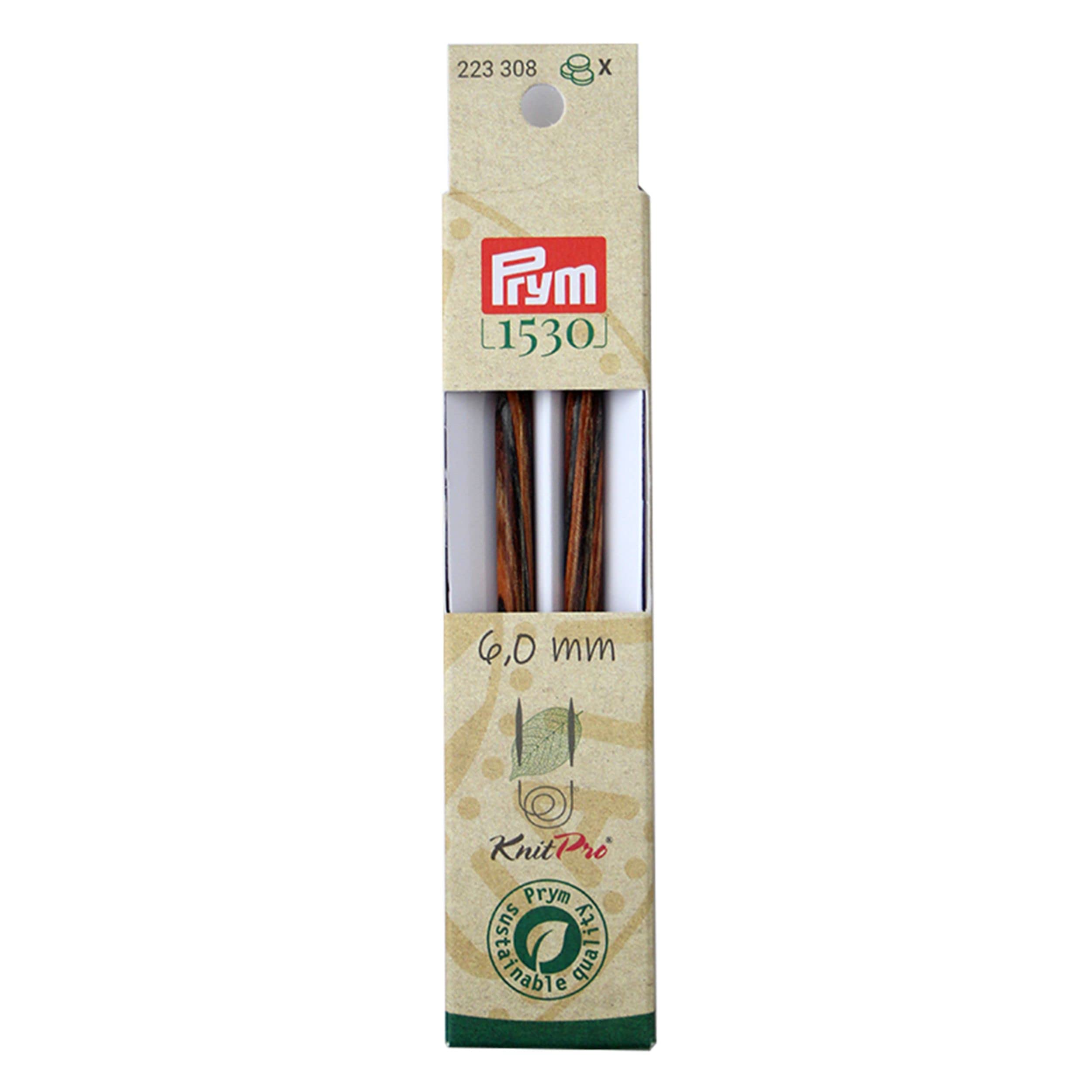 prym-natural-stricknadelspitzen-6-00-mm-12-8-cm-farbig-lasiert image 1