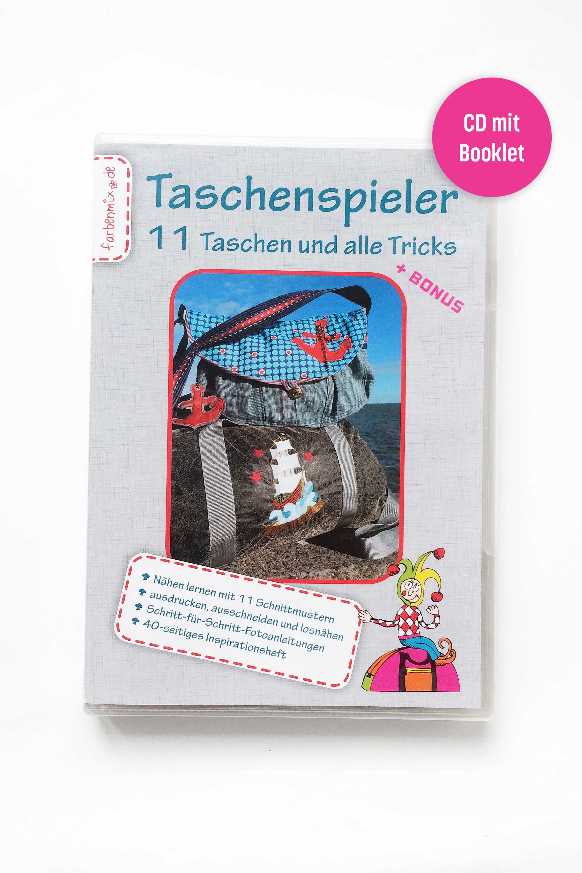 farbenmix-taschenspieler-1-cd-mit-12-taschen-schnittmustern image 1