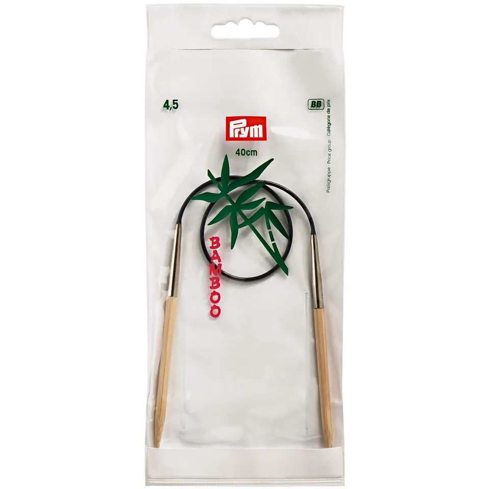 prym-rundstricknadel-bambus-40-cm-4-50-mm-natural image 1