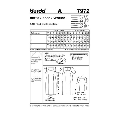 burda-style-7972-schnittmuster-kleid-und-top-gr-38-50-leicht image 5