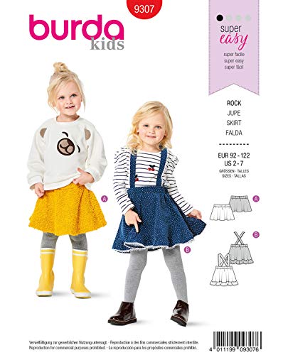burda-style-9307-tr-gerrock-m-dchen-92-122-anf-nger image 2