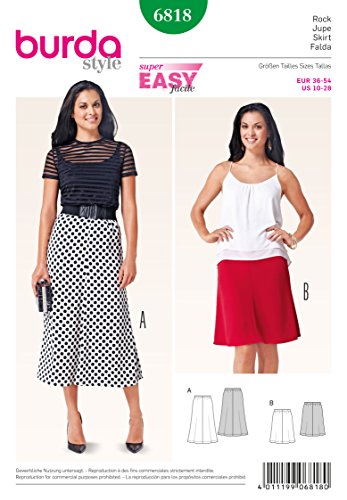 burda-style-schnittmuster-6818-damen-bahnenrock-mit-gummizug-gr-36-54-2-l-ngen image 3