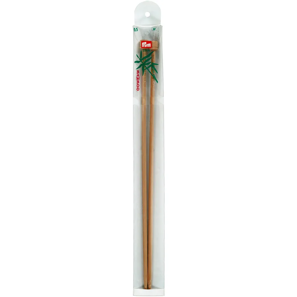 prym-jackenstricknadel-bambus-33-cm-5-5-mm image 1