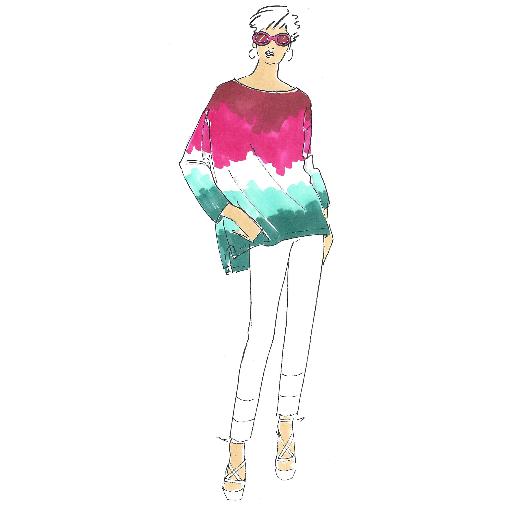 schnittmuster-berlin-oversize-shirt-eva-damen-schnittmuster-gr-34-50 image 1