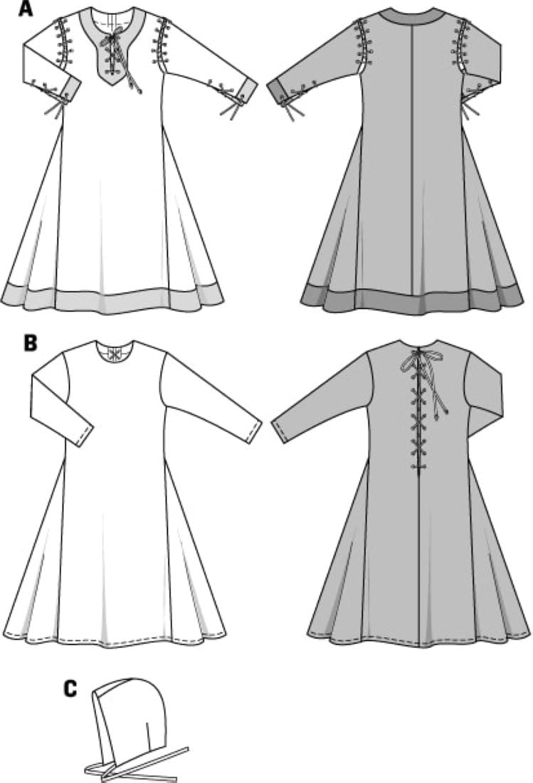 burda-style-schnittmuster-9473-historisches-kinderkost-m-kleid-mit-haube-gr-98-1 image 5