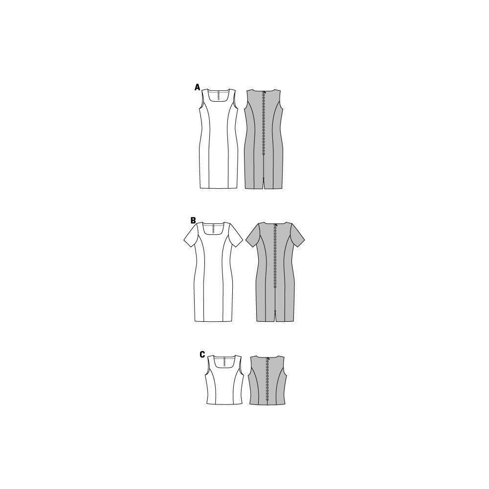 burda-style-7972-schnittmuster-kleid-und-top-gr-38-50-leicht image 3