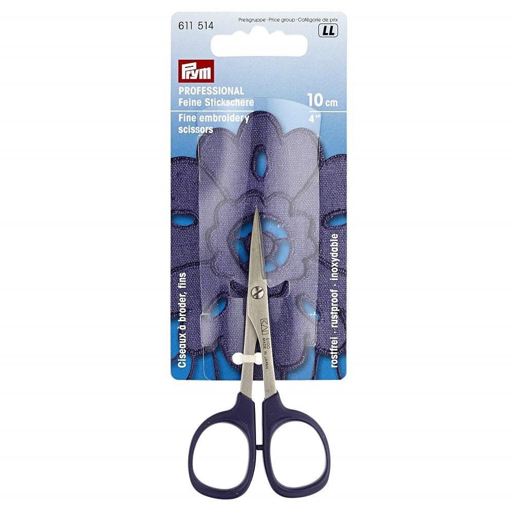 prym-611514-professional-stickschere-10-cm-pflaumenblau-pr-zisionsschere-edelsta image 4