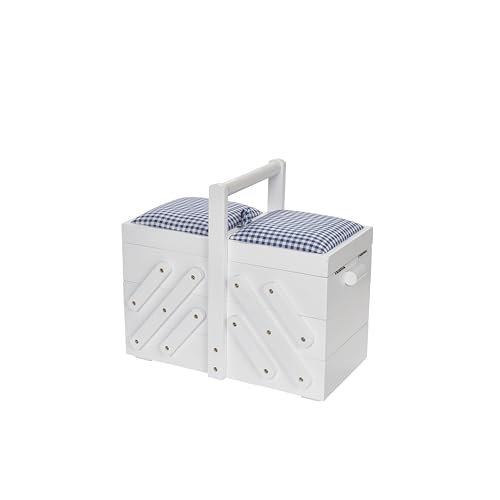 prym-612578-n-hkasten-holz-m-vichy-karo-wei-3-st-ckiger-n-hkasten image 5