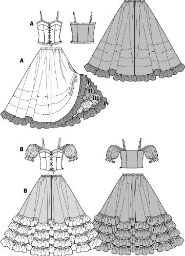 burda-2440-schnittmuster-cancan-kost-m-damen-gr-34-46 image 8