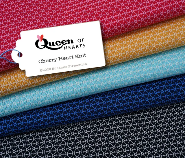 albstoffe-queen-of-hearts-cherry-heart-knit-bio-jacquardjersey image 1