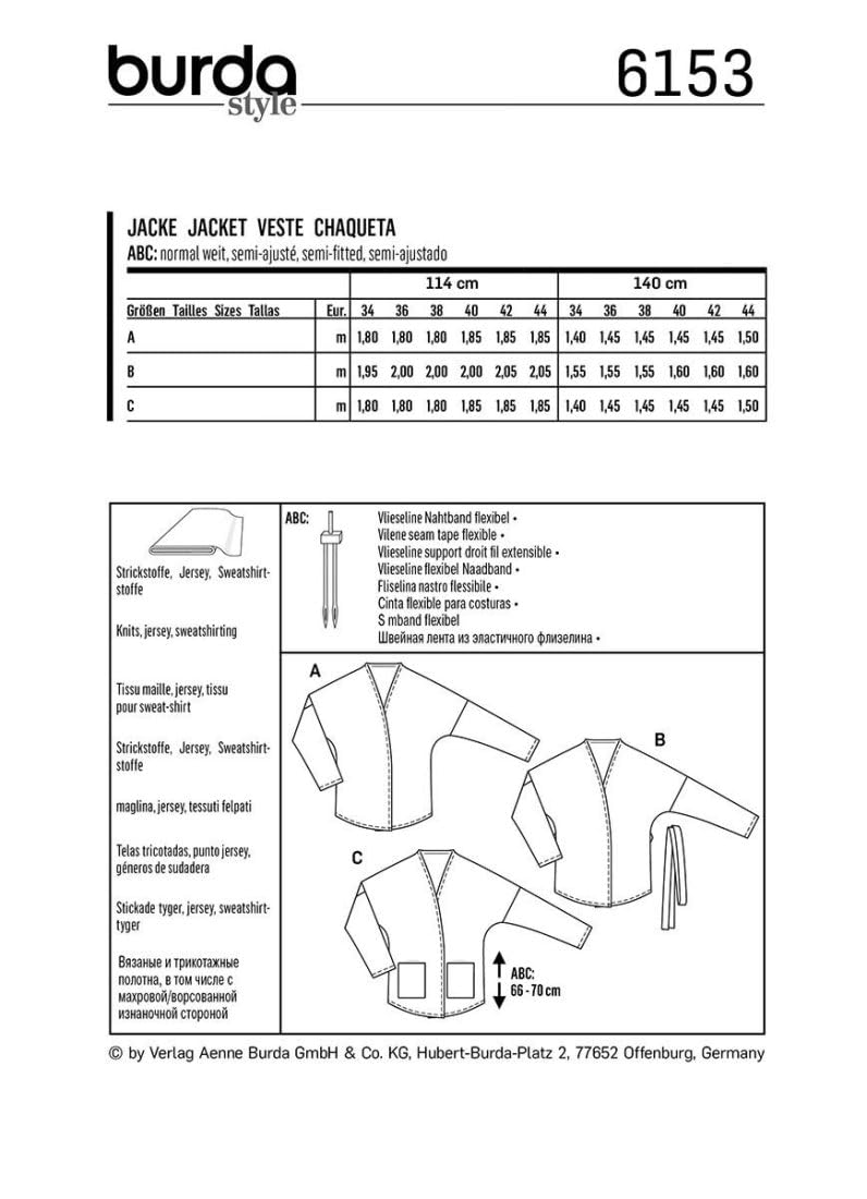 burda-style-schnittmuster-6153-damen-jacke-gr-34-44-level-1-super-easy image 3