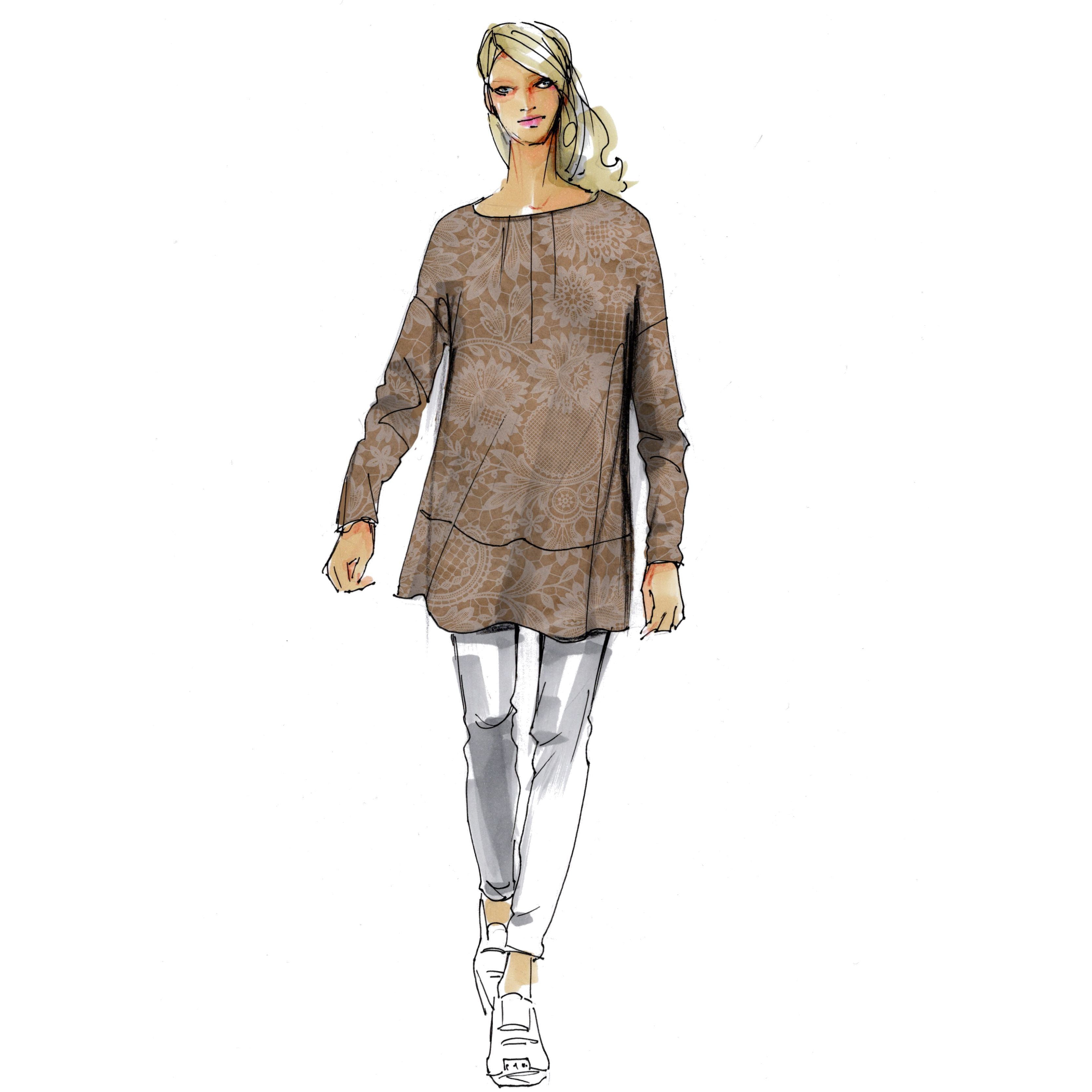 schnittmuster-berlin-tunikabluse-judita-e-book-schnittmuster-damen image 1