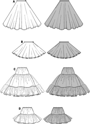 burda-style-2518-schnittmuster-damen-kost-m-glockenrock-und-petticoat-gr-34-50 image 6