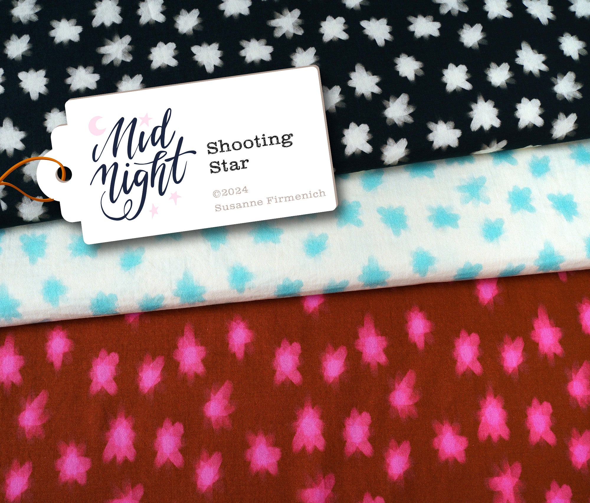 albstoffe-midnight-shooting-star-double-gauze-musselin-meterware image 1