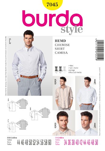 burda-style-schnittmuster-7045-klassische-herren-hemden-gr-44-60-papier image 3