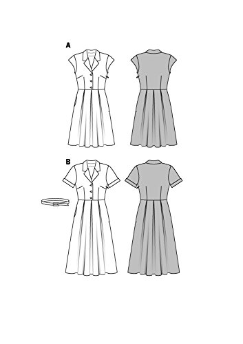 burda-style-schnittmuster-6520-damen-hemdblusenkleid-und-faltenrock-gr-34-46 image 7