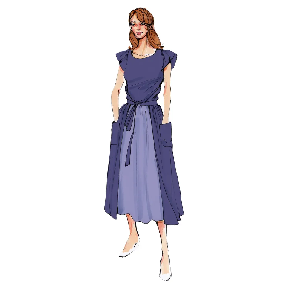 schnittmuster-berlin-premium-wickelkleid-avignon-kleid-in-sch-rzenoptik-f-r-dame image 1