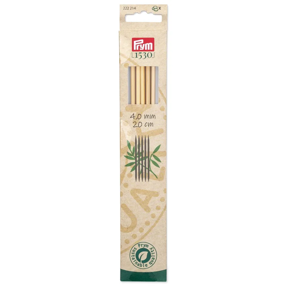 prym-1530-strumpfstricknadeln-bambus-20-cm-4-mm image 1