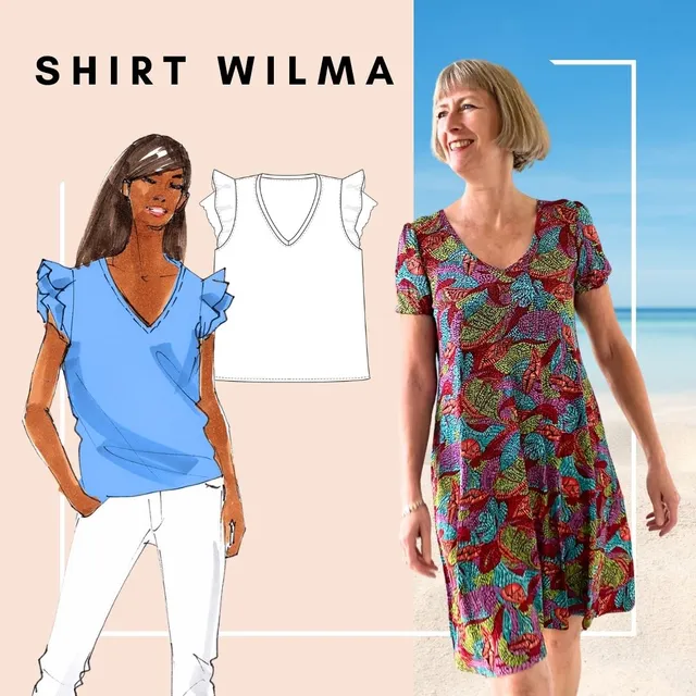 schnittmuster-berlin-shirt-wilma-mit-patternhack-zum-sommerkleid image 1