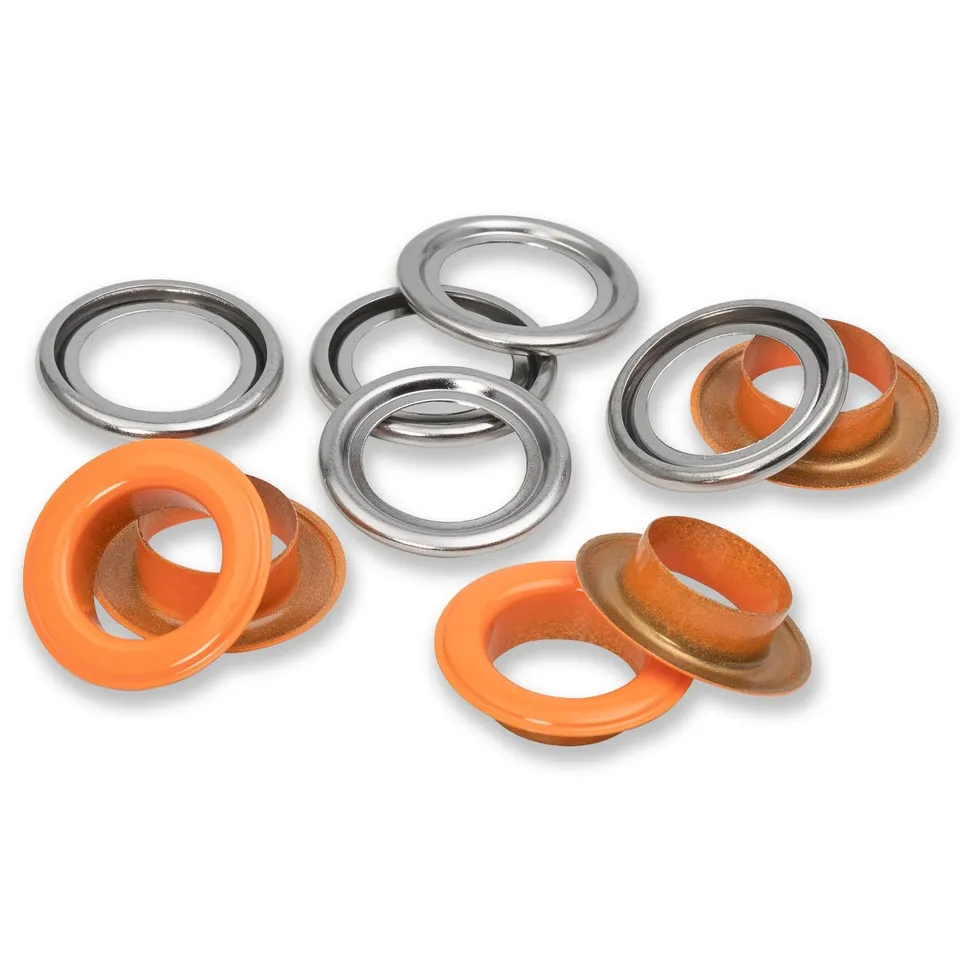 prym-542566-sen-mit-scheiben-14-mm-orange-silberfarbig image 1