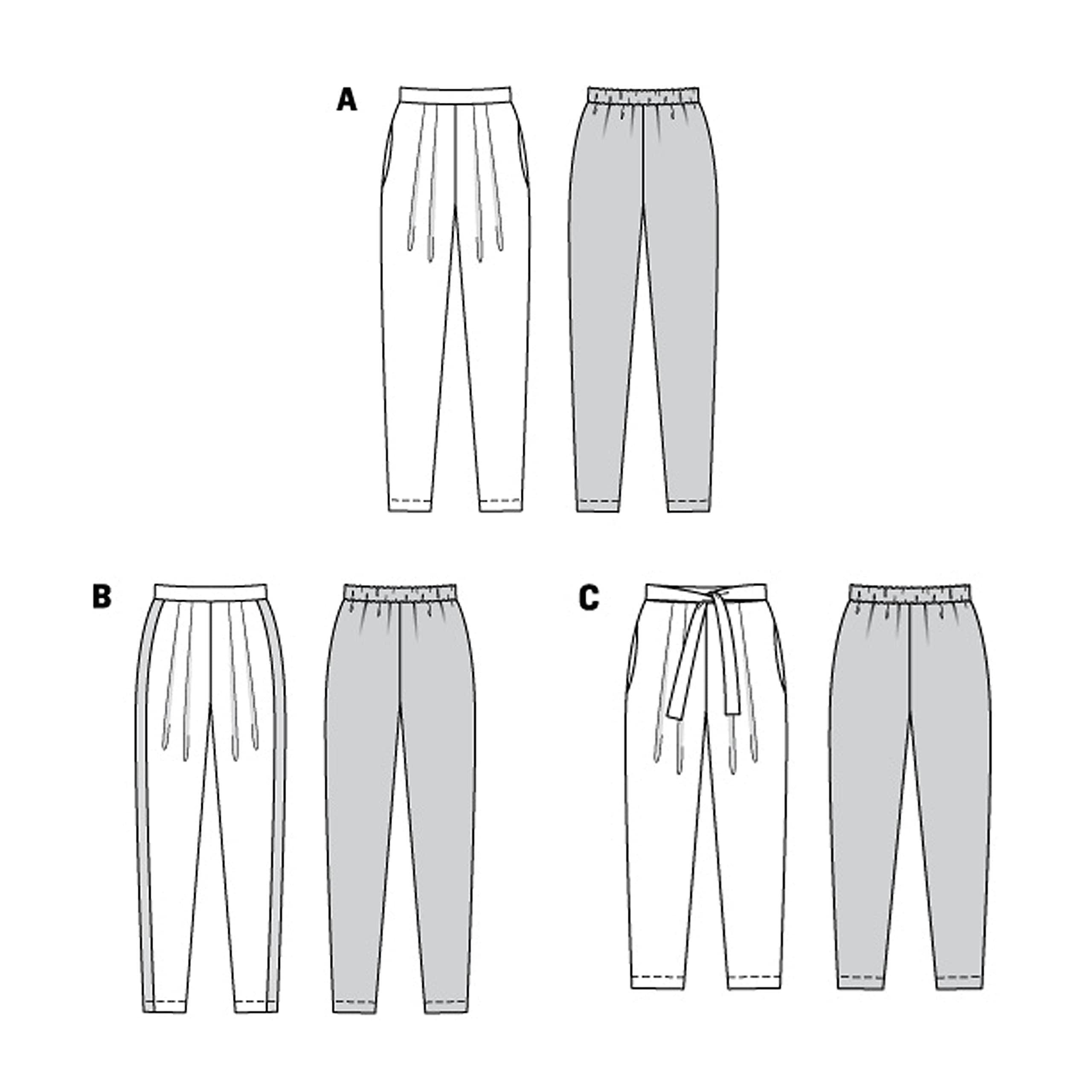 burda-style-schnittmuster-set-damen-plissee-hose-gr-34-44 image 6