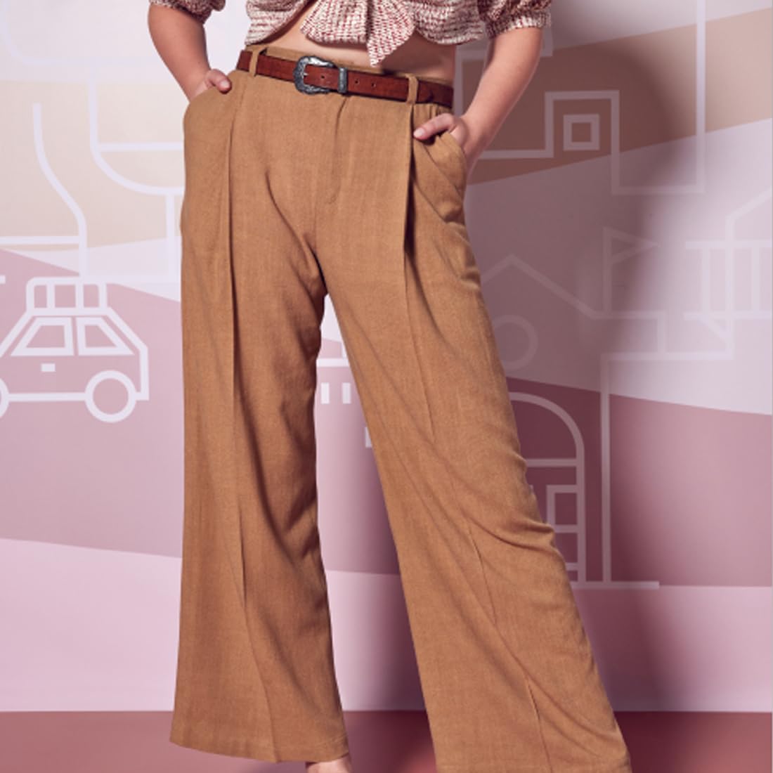 burda-style-6436-schnittmuster-damen-bundfaltenhose-und-culotte-gr-34-44 image 6