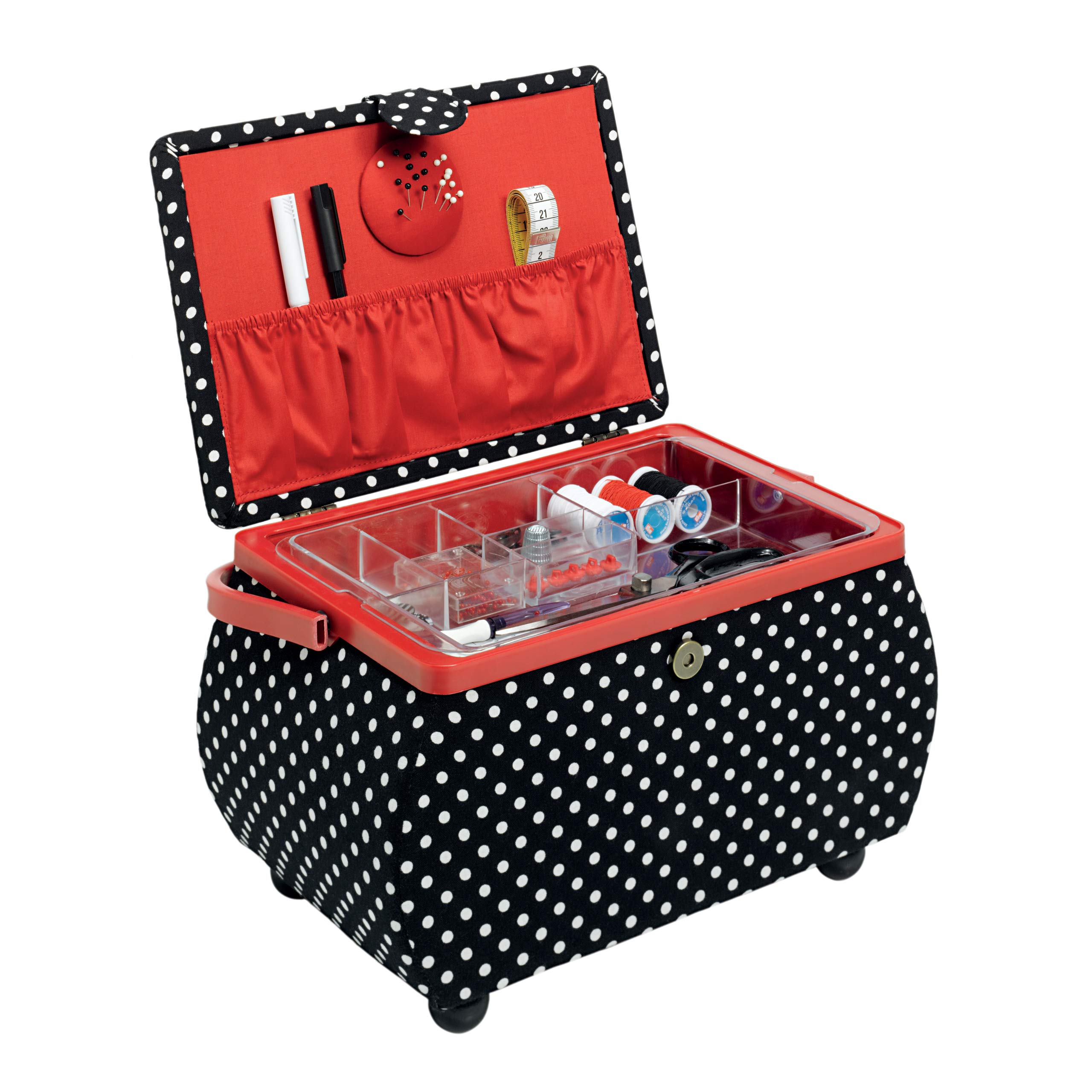 prym-612246-n-hkorb-polka-dots-schwarz-wei-l-gro-er-n-hkasten image 3