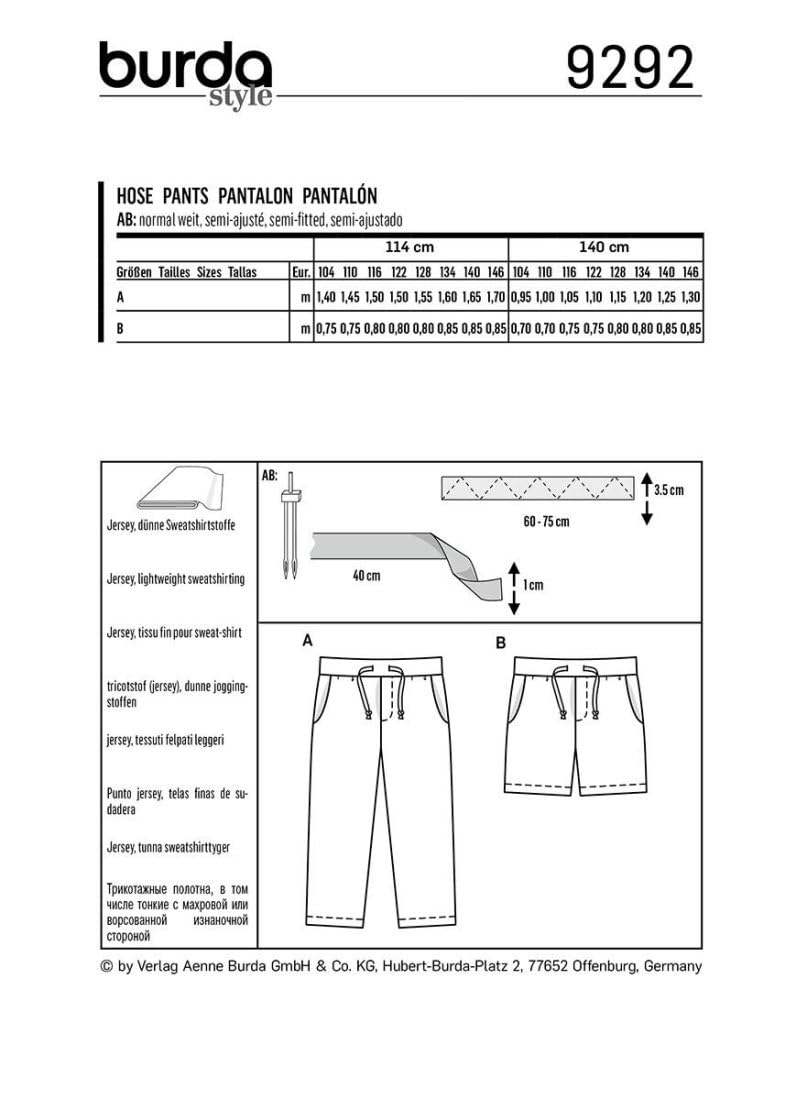 burda-kids-schnittmuster-9292-kinder-hose-lange-und-kurze-hose-super-easy image 3