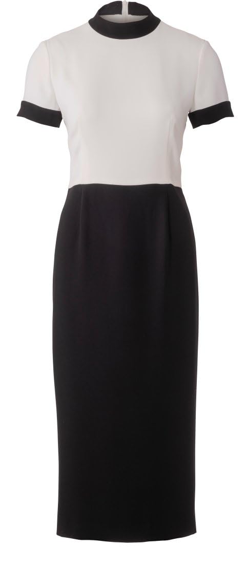 burda-style-schnittmuster-6267-etuikleid-damen-34-44-mit-3-4-rmel-und-stehkragen image 4