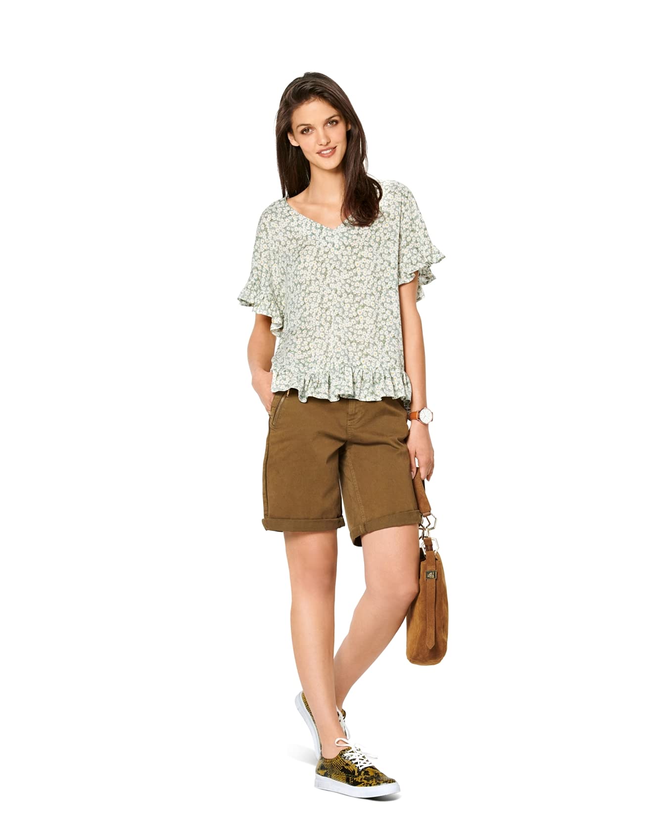 burda-style-6204-schnittmuster-damen-kurzarm-shirt-mit-v-ausschnitt image 5