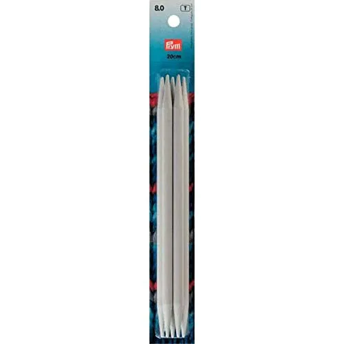 prym-nadelspiel-strumpfstricknadeln-kunststoff-8-0-mm-20-cm-5-st-ck-doppelt-spit image 1
