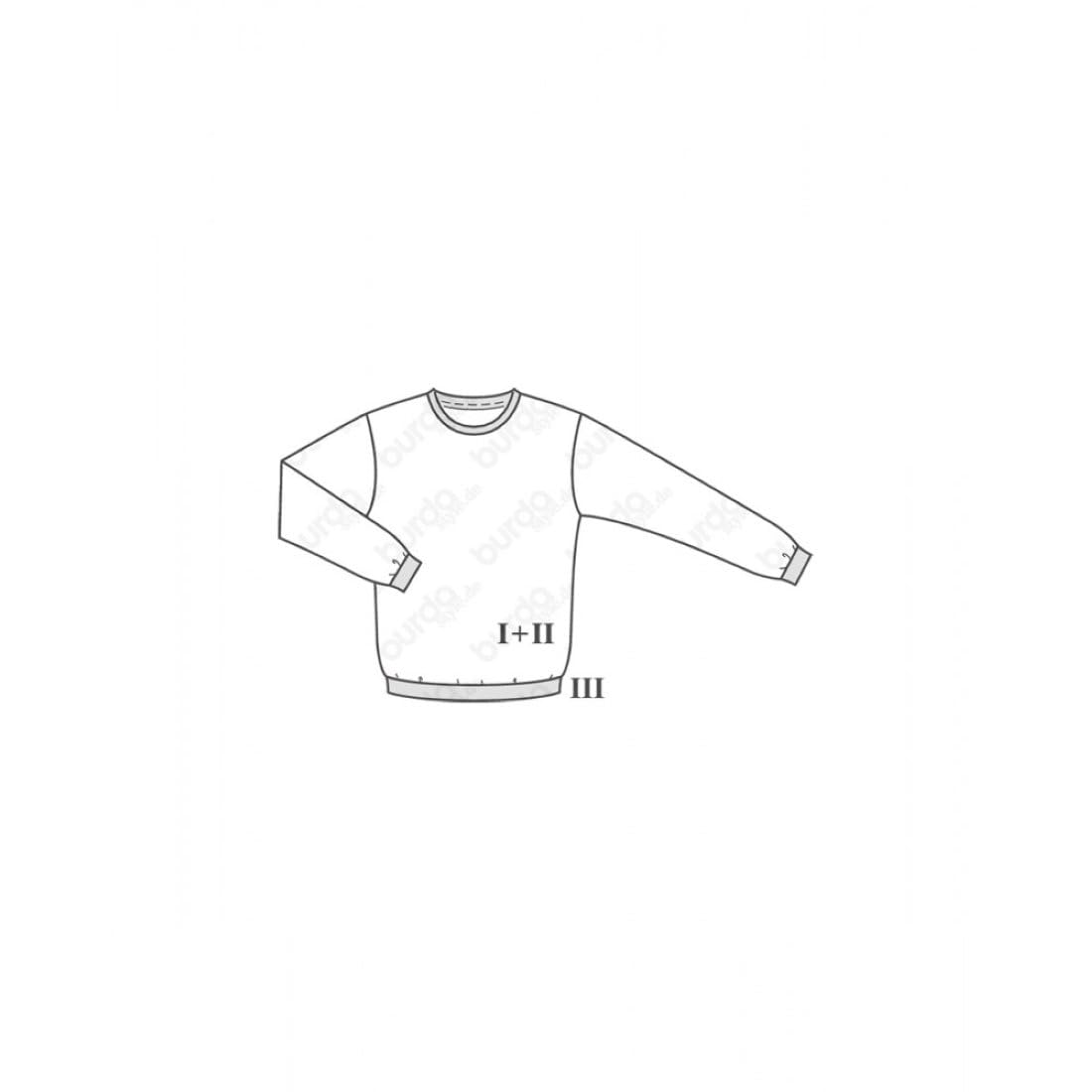 burda-style-schnittmuster-sweatshirt-6406-gr-34-44-mit-kapuze-und-r-schen image 5