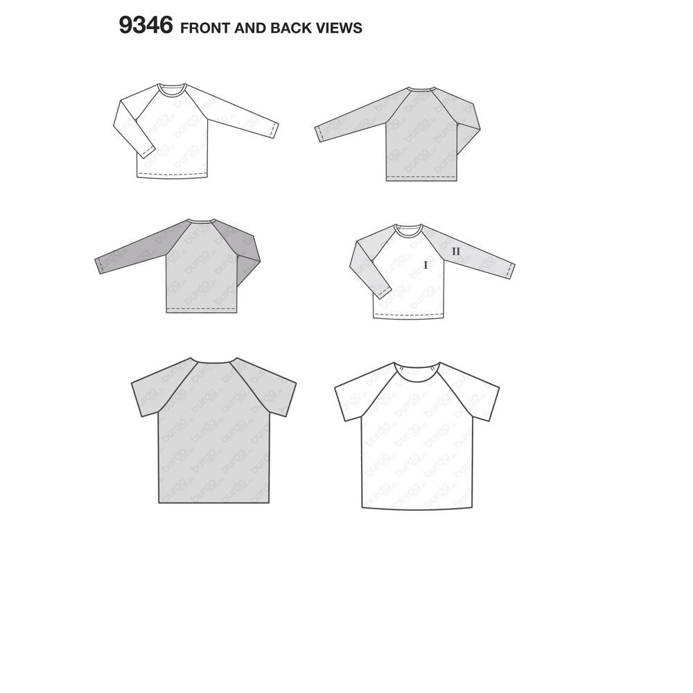 burda-kids-schnittmuster-9346-kinder-shirt-gr-116-158-raglan-jersey-shirt image 3