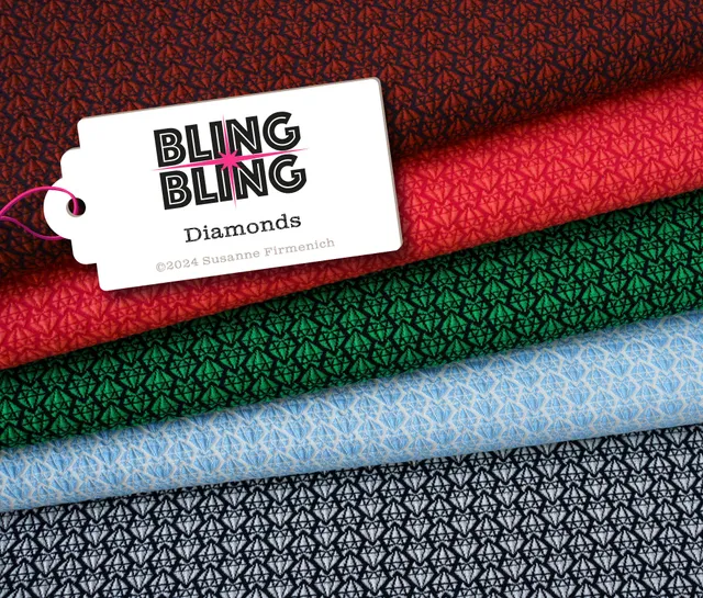albstoffe-bling-bling-diamonds-knit-elastic-minijacquard-jersey-bio-baumwolle image 1