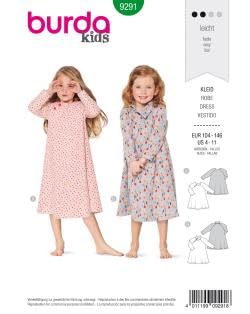 burda-style-9291-schnittmuster-kleid-kids-gr-104-146-level-2-leicht image 1