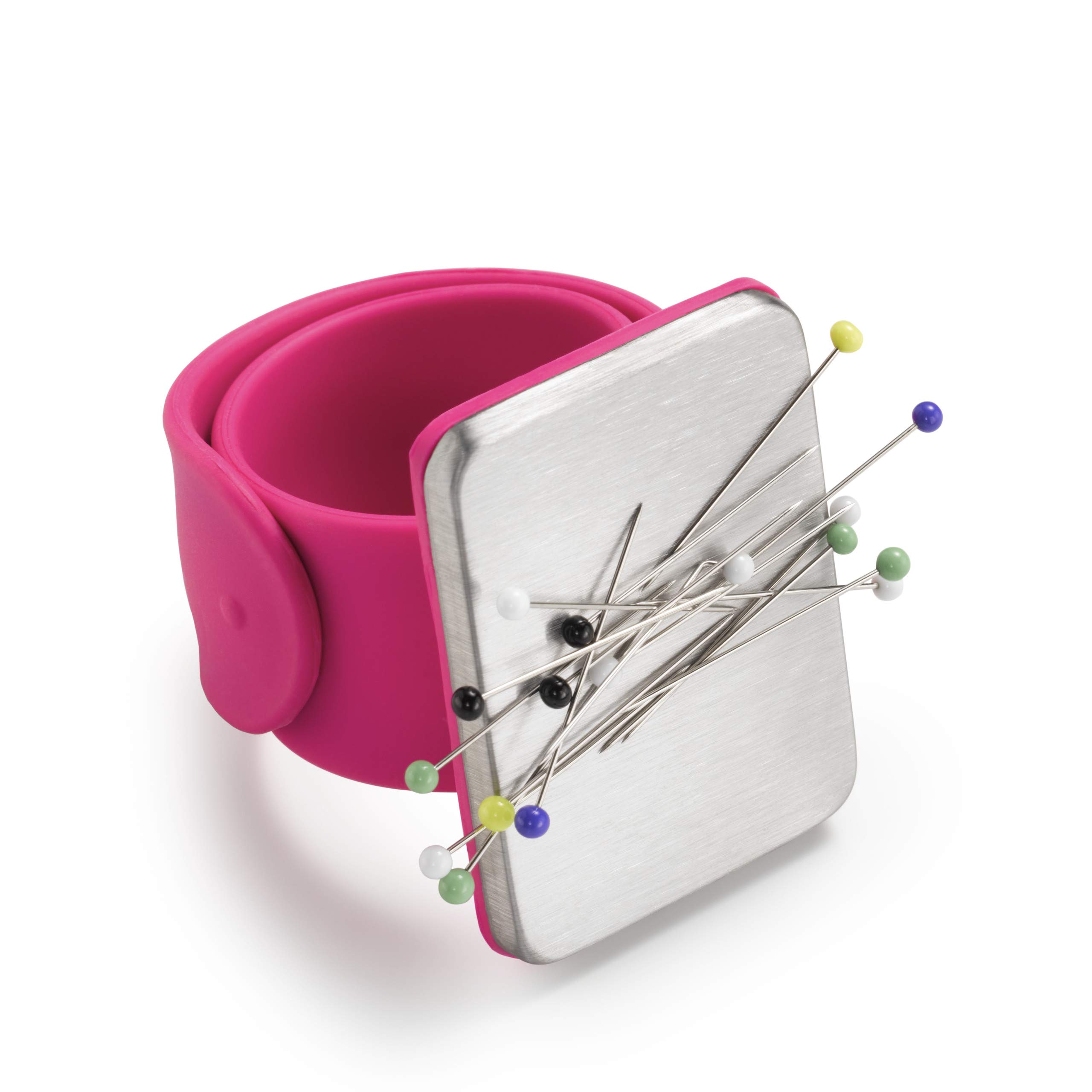 prym-love-armnadelkissen-magnetisch-pink-armband-aus-silikon image 3