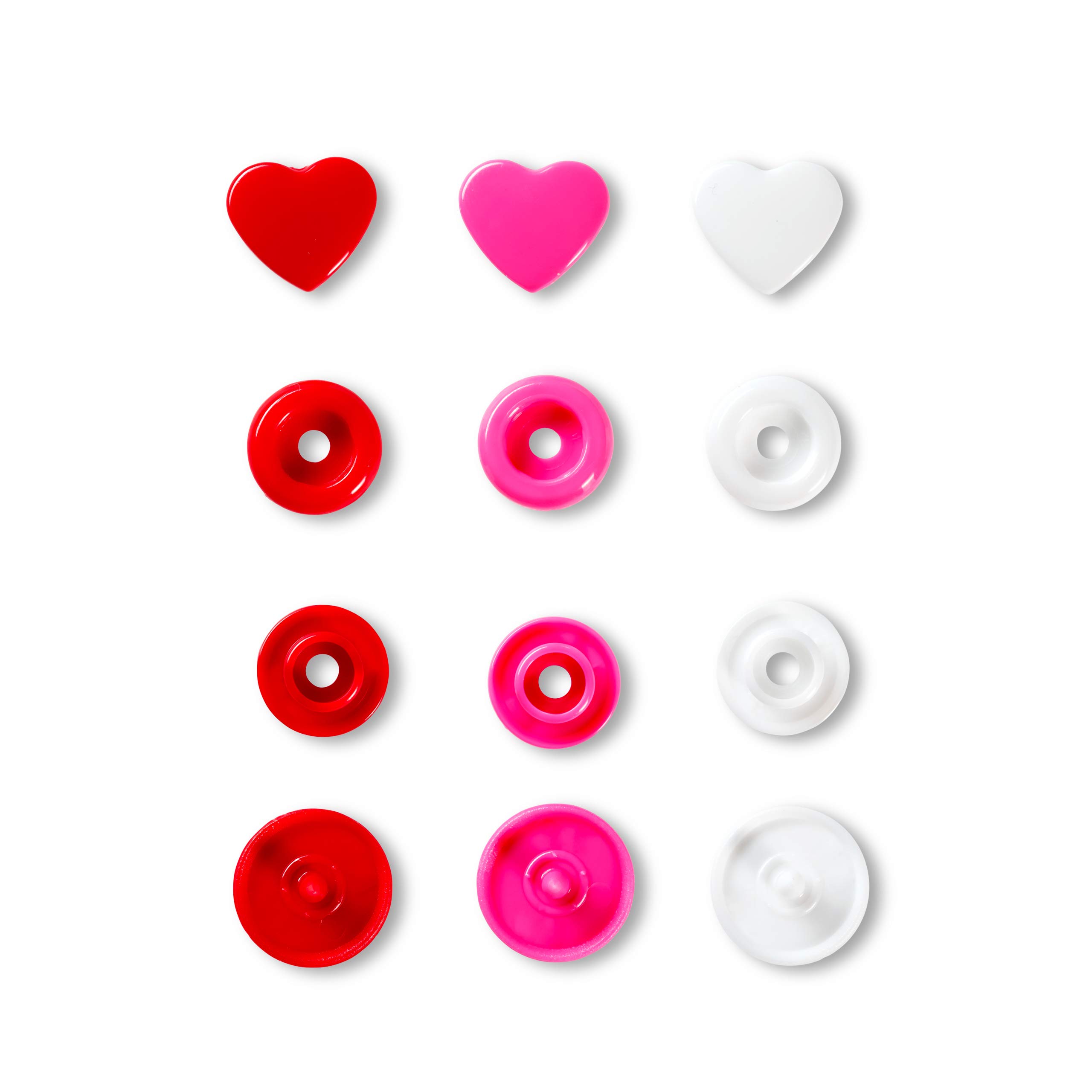 prym-393031-love-color-snaps-herz-12-4-mm-rot-wei-pink-druckknopf image 2