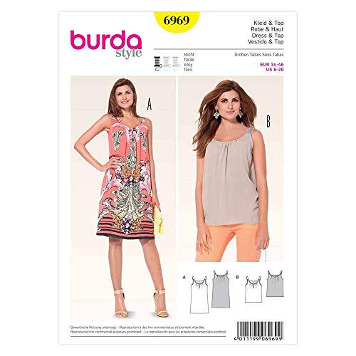 burda-style-6969-damen-tr-gerkleid-und-blusentop-papierschnitt-gr-34-46 image 3