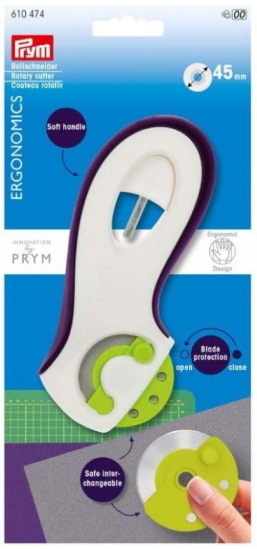 prym-610474-prym-ergonomics-rollschneider-45-mm-pflaumenblau image 1