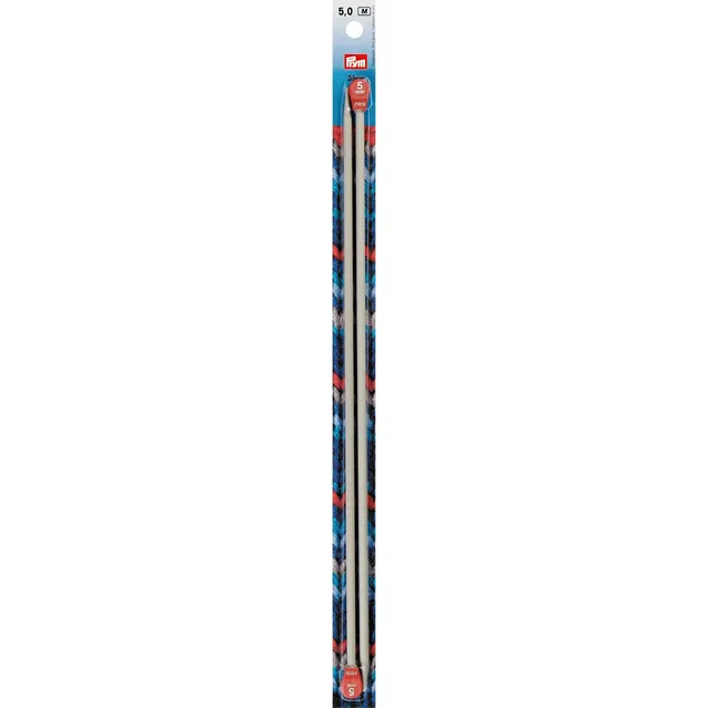 prym-191467-jackenstricknadeln-alu-35-cm-st-rke-5-0-grau image 1