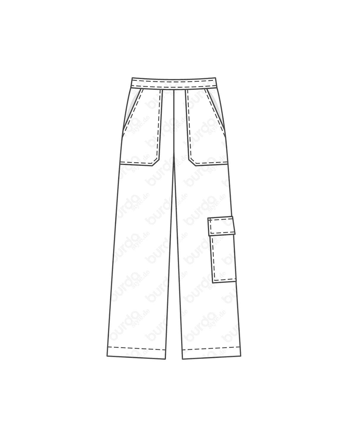 burda-style-6250-damen-schnittmuster-weite-hose-lang-und-kn-chellang-gr-34-44 image 7